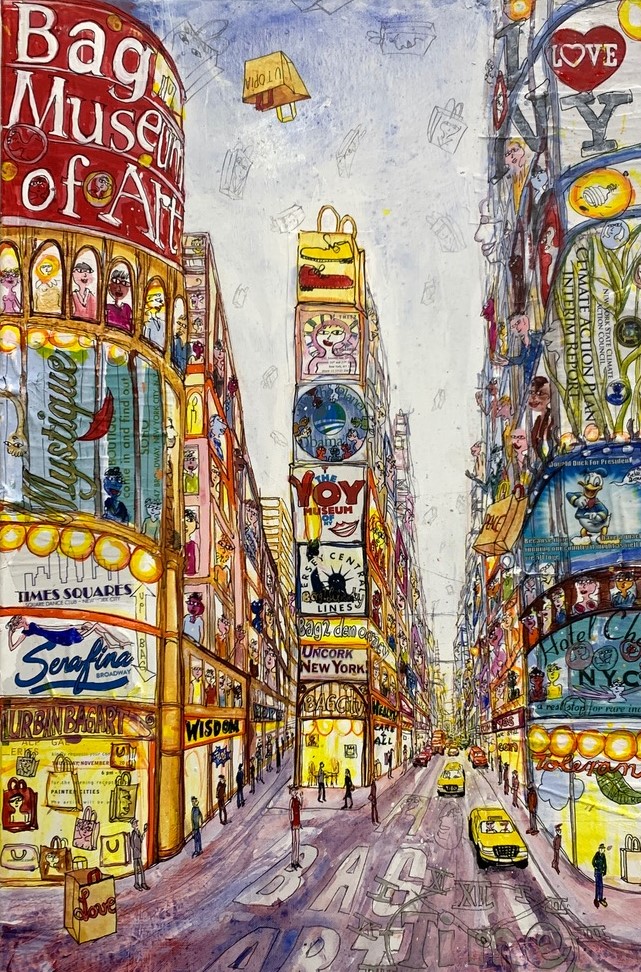 8_NY City_Urban Bag Art_2020_90x60cm_II