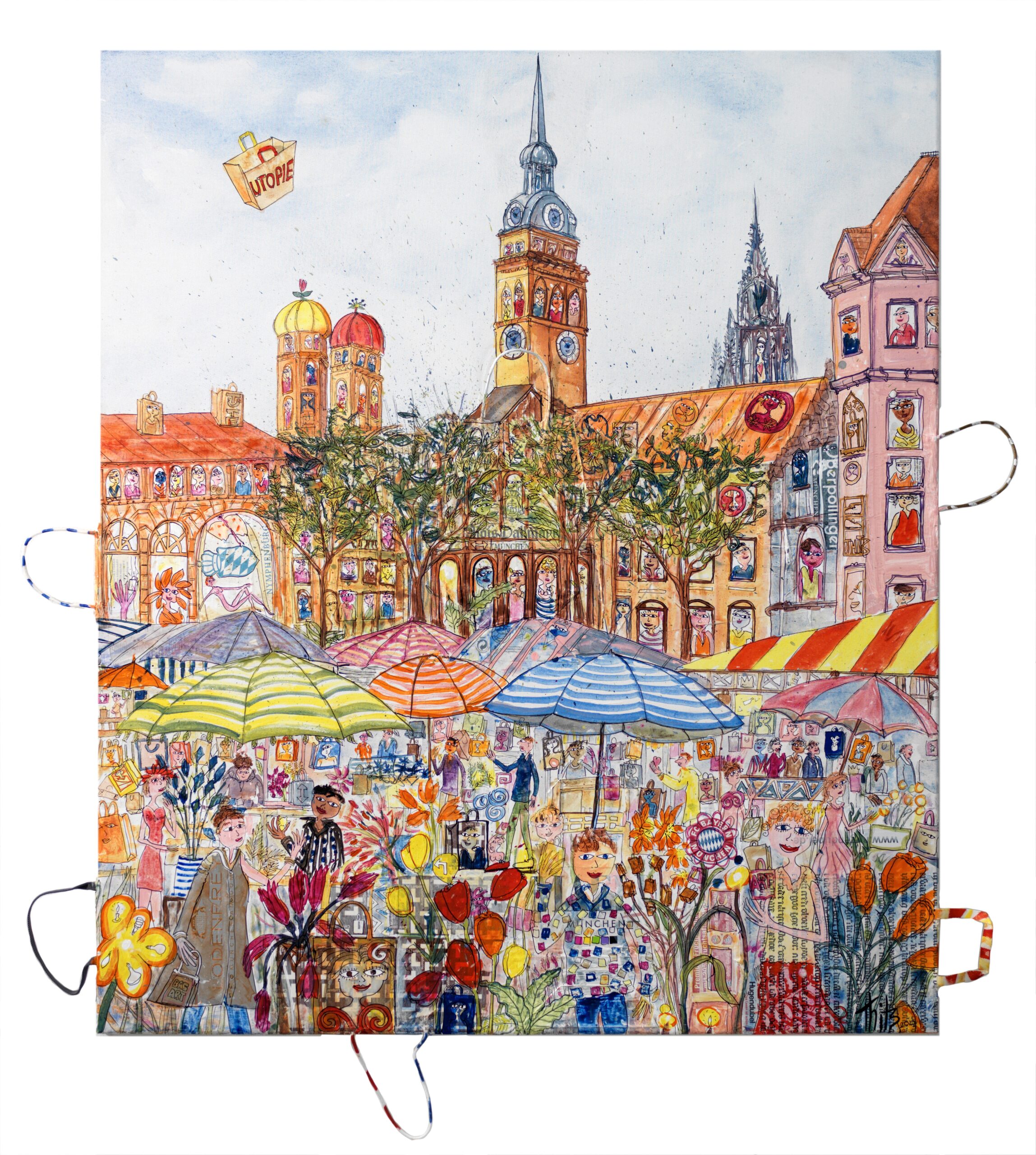 Thitz_Viktualienmarkt_140x120cm